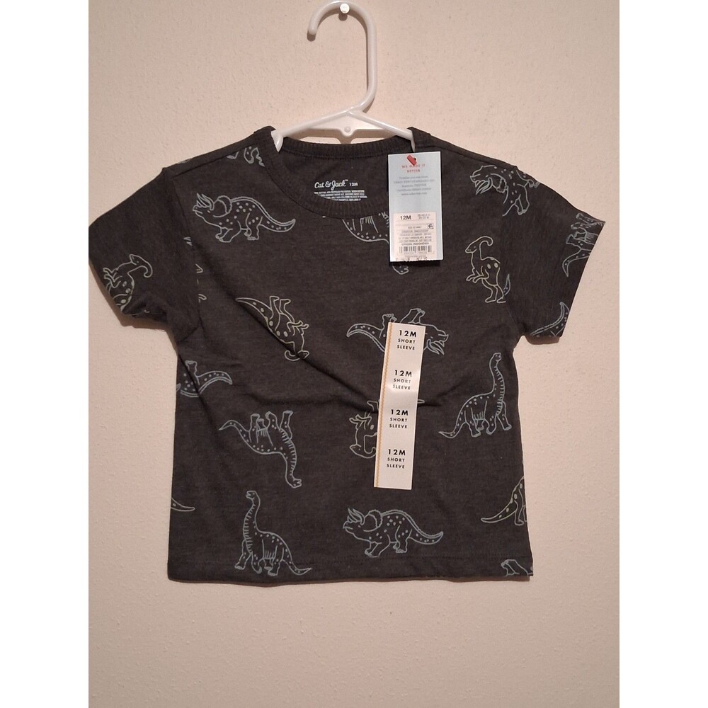 New with Tags Cat & Jack Baby Boy Dinosaur T-Shirt - Size 12M